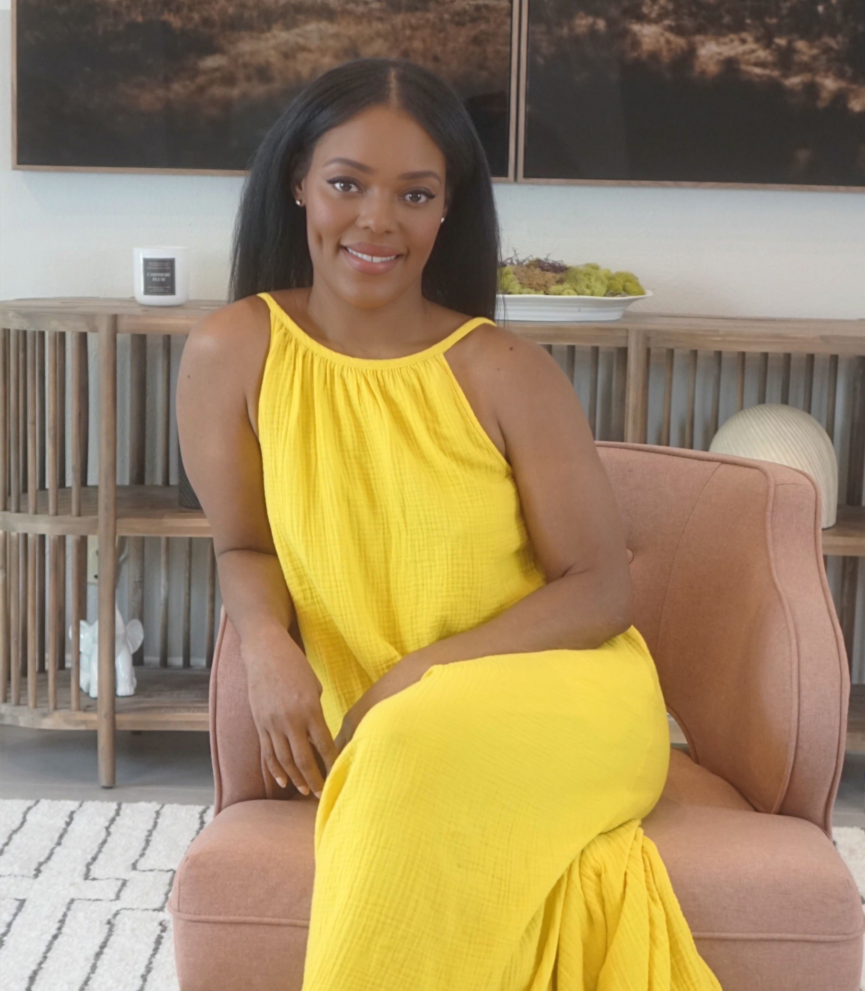 Beautiful black woman doing graduate degree research on laptop